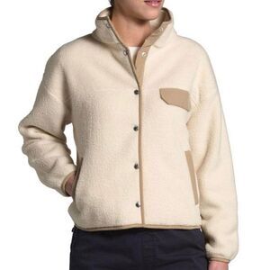 The North Face Cragmont tan Fleece JACKET COAT women’s sz M